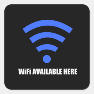 Wifi Available Here Sticker