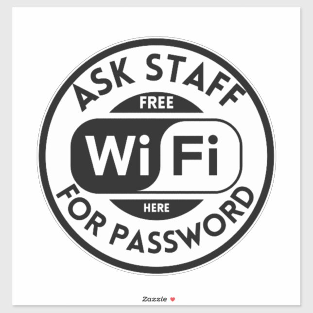  Wifi Business ,free wifi Sticker (Sheet)