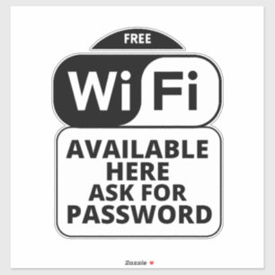 Wifi Business ,free wifi Sticker