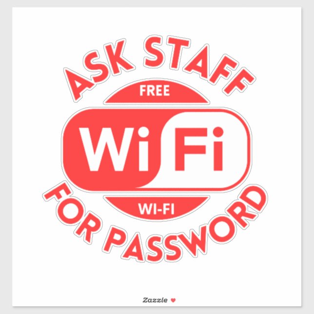  Wifi Business ,free wifi Sticker (Sheet)
