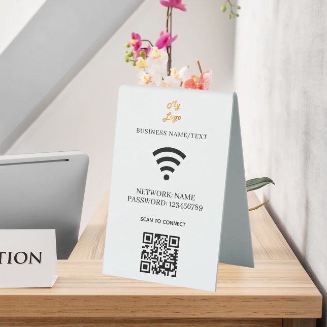 Wifi business logo qr code scan to connect (Creator Uploaded)