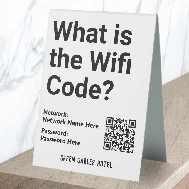 WiFi Code with QR Code on a (Creator Uploaded)