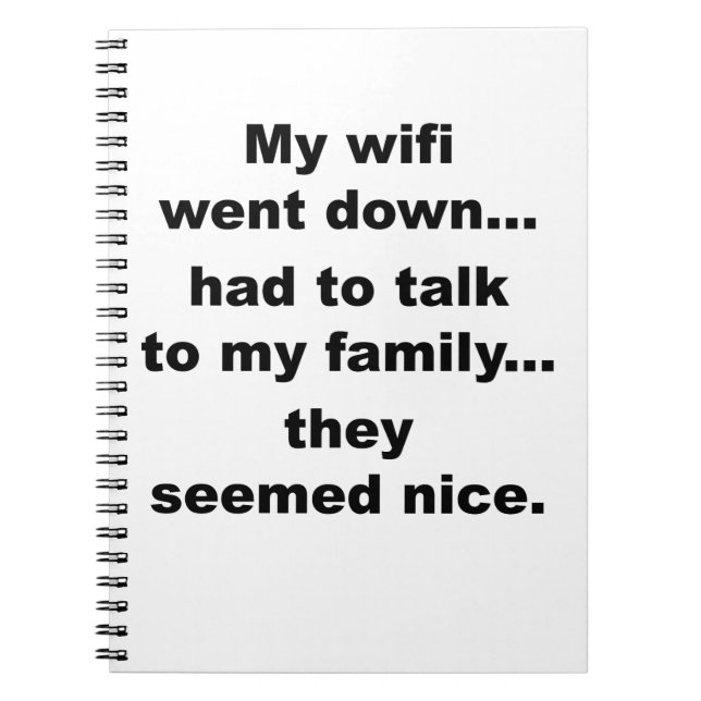 WIFI DOWN! NOTEBOOK (Front)