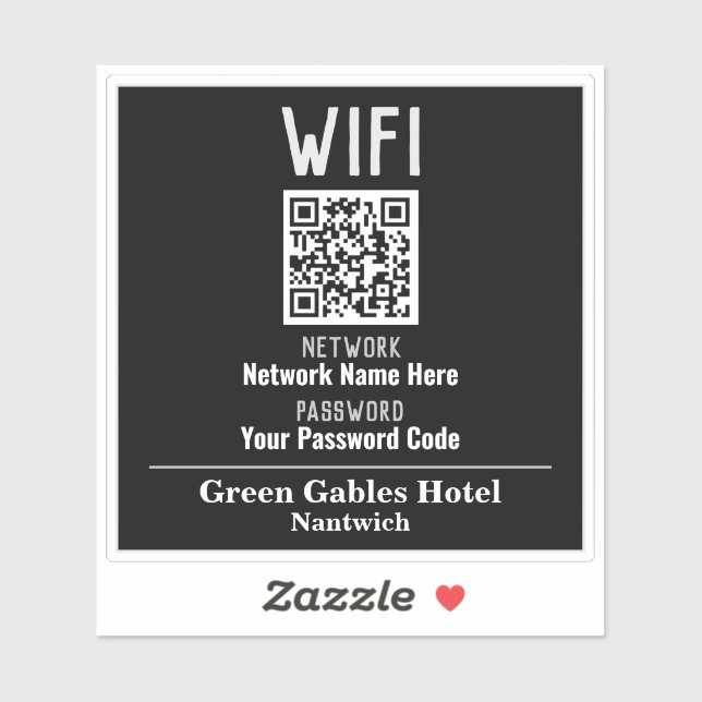 WiFi Instructions With QR Code (Sheet)
