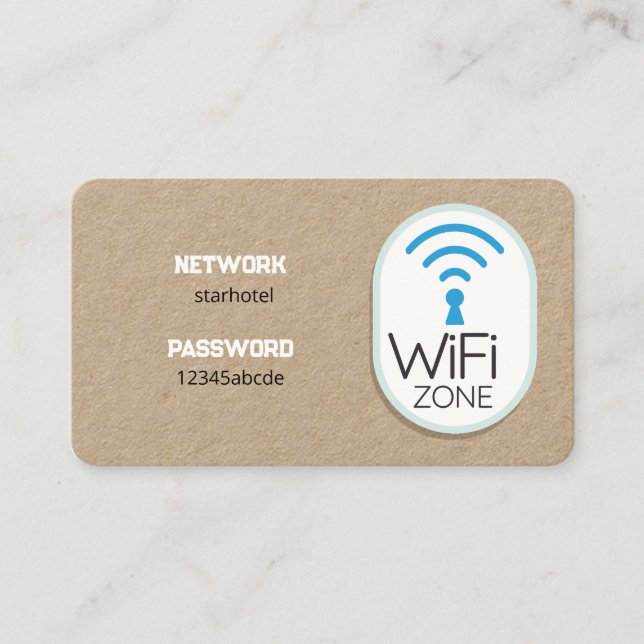 Wifi Internet Premium Business Card (Front)