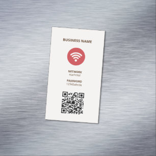 Wifi Internet QR Code Magnetic Business Card