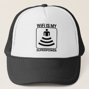 WiFi Is My Superpower Trucker Hat