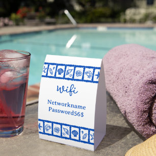 WIFI Login Seashell Grid Beach Rental CUSTOM 