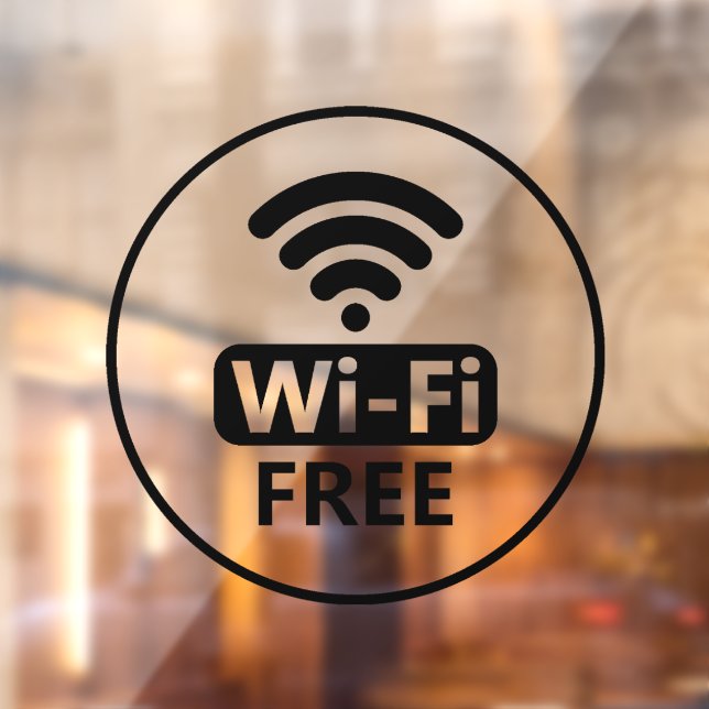 WiFi Network Access | QR Code Password Display Window Cling (Sheet 2)