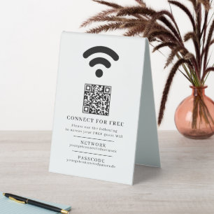 Wifi network passcode guest info easy QR code