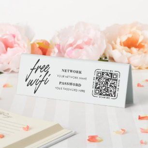 Wifi Network QR Code Modern Business