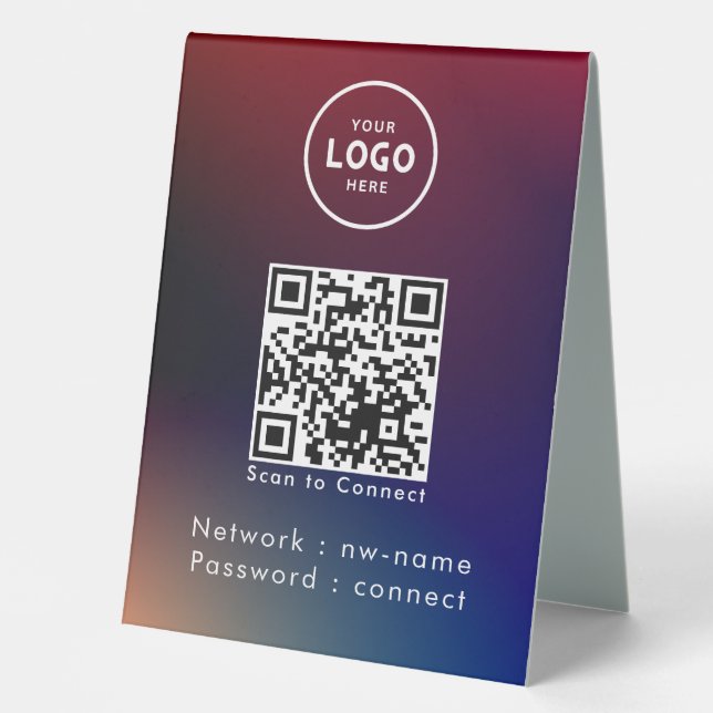 WiFi Network Scan QR Code to Connect the Internet (Front)