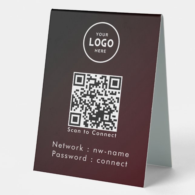 WiFi Network Scan QR Code to Connect the Internet (Front)