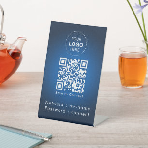 WiFi Network   Scan QR Code to Connect to Internet Pedestal Sign