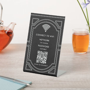 WiFi Network   Scan QR Code to Connect to Internet Pedestal Sign
