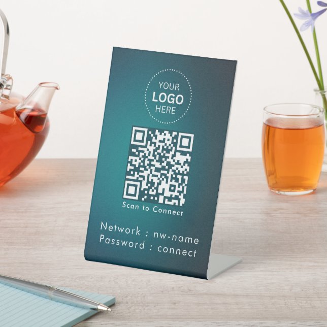 WiFi Network | Scan QR Code to Connect to Internet Pedestal Sign (In SItu)