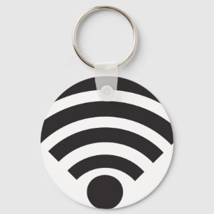 Wifi network symbol key ring