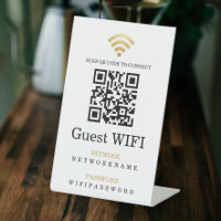Wifi Password and Network Personalised QR Code