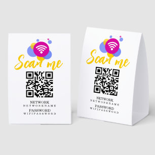 Wifi Password and Network Personalized QR Code