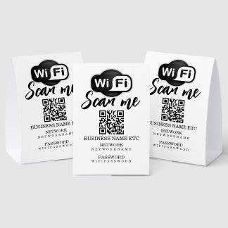 Wifi Password and Network Personalized QR Code