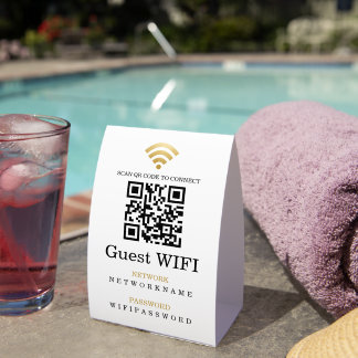 Wifi Password and Network Personalized QR Code