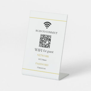 WiFi Password QR Code Network Display Sign in