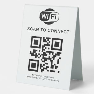 Wifi Password   QR Code Scan to Connect