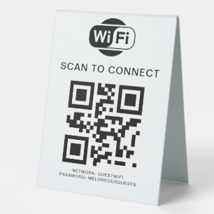Wifi Password   QR Code Scan to Connect