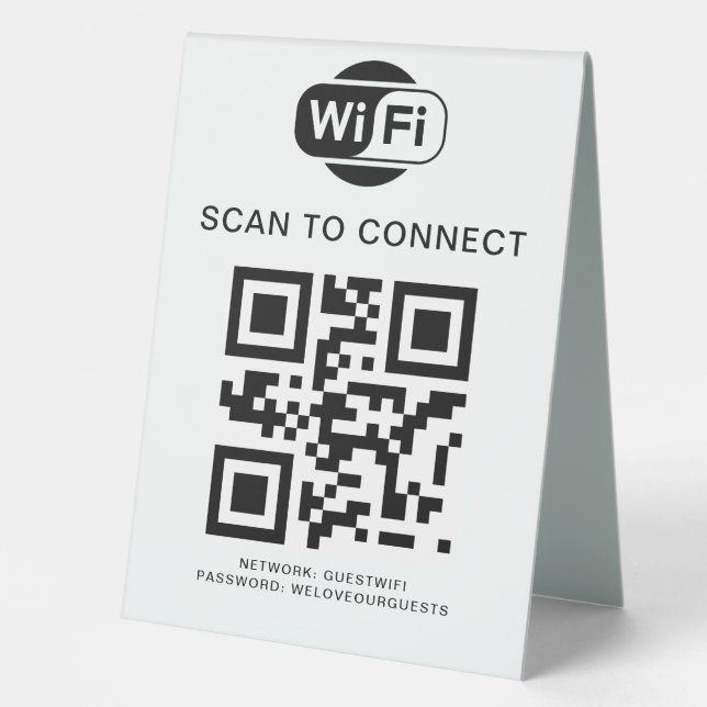 Wifi Password | QR Code Scan to Connect (Front)
