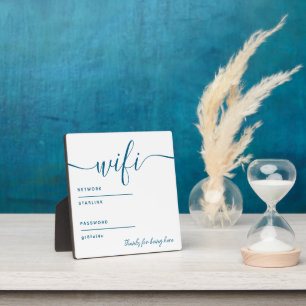 Wifi Password Tabletop Plaque with Easel