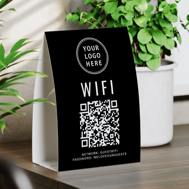 WiFi QR Code Business Logo Black (Creator Uploaded)