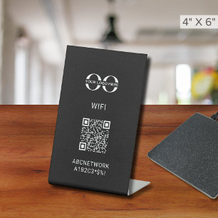 Wifi QR Code Pedestal Sign