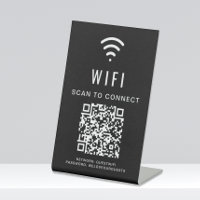 Wifi QR Code Scan To Connect Black