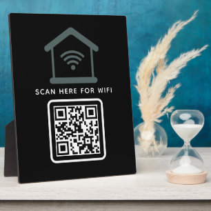 Wifi QR Code Scan to Connect Self Adhesive  Plaque