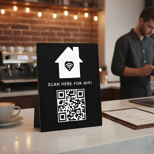Wifi QR Code Scan to Connect Self Adhesive Plaque