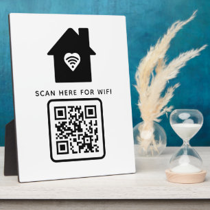Wifi QR Code Scan to Connect Self Adhesive Plaque