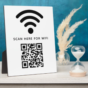 Wifi QR Code Scan to Connect Self Adhesive  Plaque
