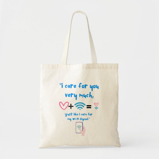 WIFI QUOTE TOTE BAG (Front)