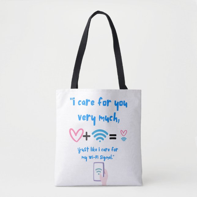 WIFI QUOTE TOTE BAG (Front)