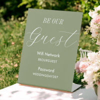WiFi Sage Green Be Our Guest Wedding