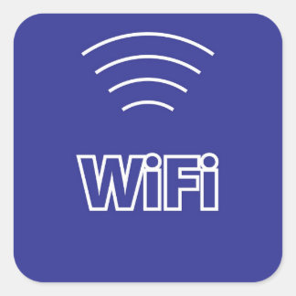 WiFi Sign Square Sticker