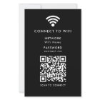 WiFi Tabletop Sign | QR Code Scan Connect Network