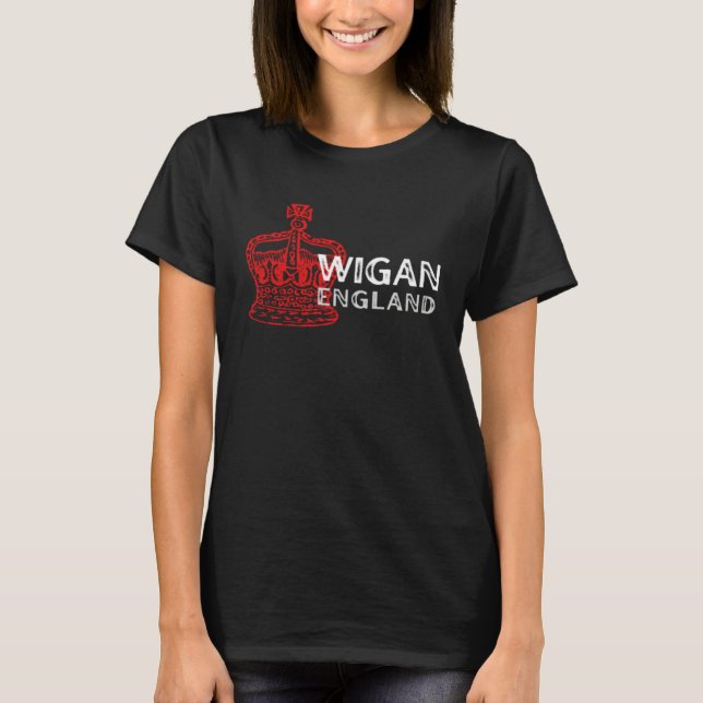 WIGAN England Crown Badge T-Shirt (Front)