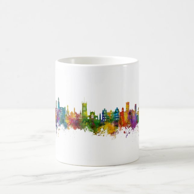 Wigan England Skyline Coffee Mug (Center)