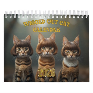 Wigged out Cat Calendar