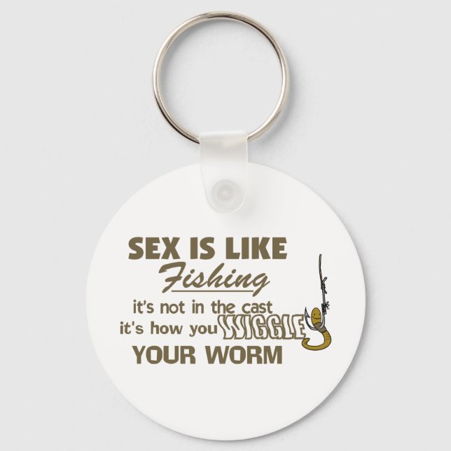 Wiggle Your Worm Key Ring (Front)
