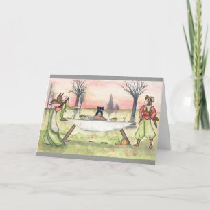 Wiggles and the Turkey Thanksgiving Greeting Card