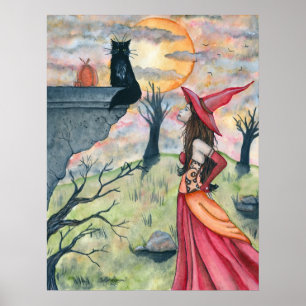 Wiggles and the Witch Poster Print