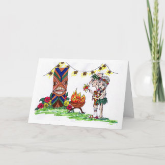 Wigglesworths at the luau card