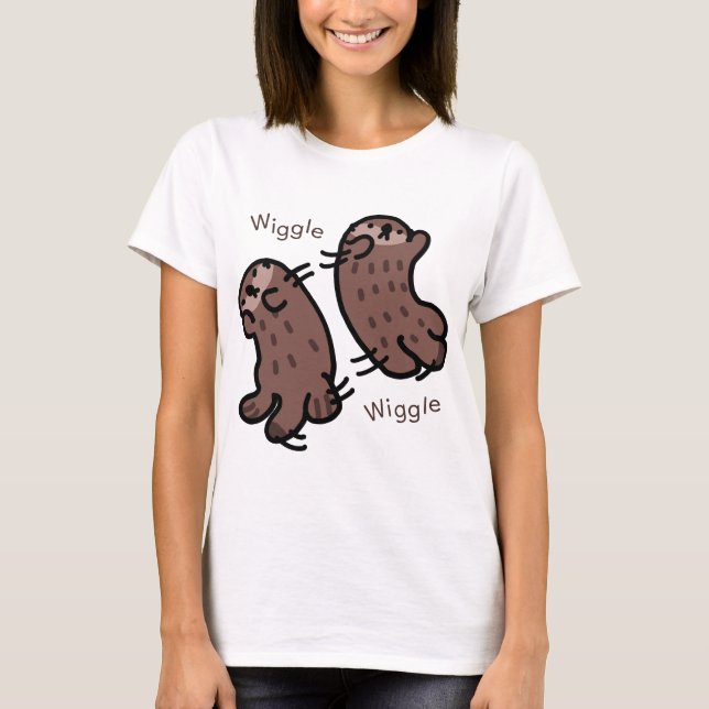 Wiggling sea otter baby T-Shirt (Front)